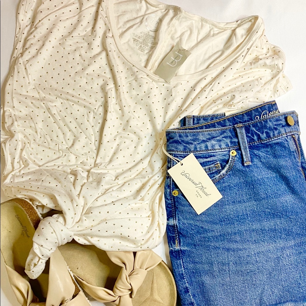 {SOLD} NWT! Gold Studded T-Shirt